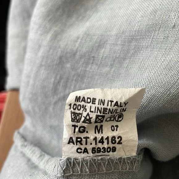 AM linen cold shoulder button down shirt - Picture 6 of 6